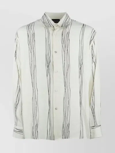 EMPORIO ARMANI STRIPED LONG SLEEVE SHIRT