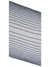 Emporio Armani Plissierter Schal In Blue