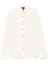 Emporio Armani Striped Shirt In White