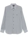 Emporio Armani Striped Shirt In Multi
