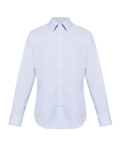 Emporio Armani Striped Shirt In Blue