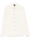 Emporio Armani Striped Shirt In White