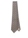 Emporio Armani Men's Silk Tie In Brown