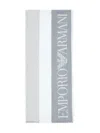 Emporio Armani Logo-jacquard Fringed Scarf In Multi
