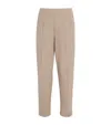 Emporio Armani Striped Sweatpants In Brown