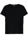 Emporio Armani Textured T-shirt In Black