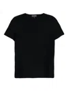Emporio Armani Textured T-shirt In Black