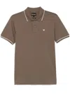 Emporio Armani Brown Piquet Polo