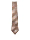 Emporio Armani Stripes Mix Tie Accessories In Brown