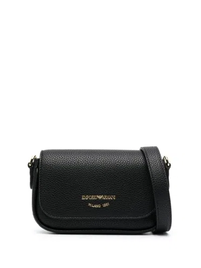 Emporio Armani Structured Black Mini Crossbody Bag