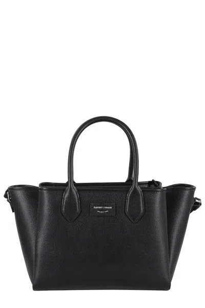 EMPORIO ARMANI EMPORIO ARMANI STRUCTURED TRIPLE COMPARTMENT SHOPPING BAG