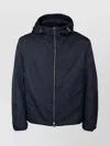 Emporio Armani Men's Allover Logo Blouson Jacket In Blue