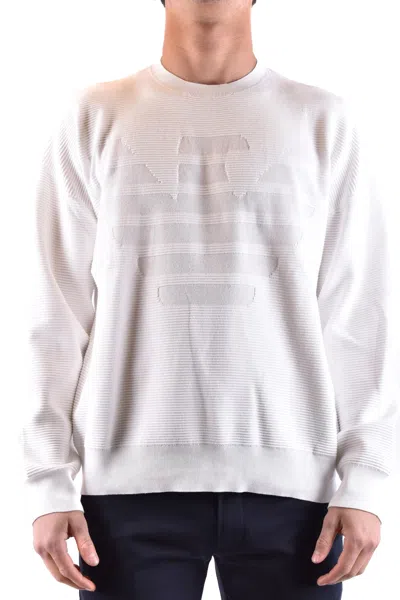 Emporio Armani Stylish Knitwear For Men - Perfect For Casual Wear In White