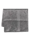 Emporio Armani Stylish Logo-patterned Modal Scarf