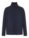 Emporio Armani Yak Wool Blend Sweater Woman In Blue