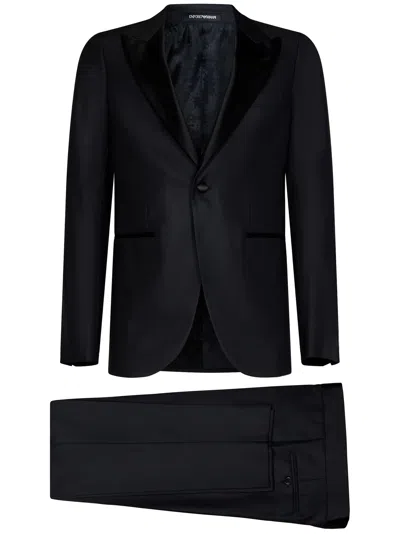 Emporio Armani Suit In Black