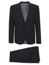 Emporio Armani Tailored Suit With Notch Lapel And Single-breasted In Blu Navy