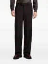 Emporio Armani Blue Virgin Wool Suit In Black