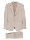 Emporio Armani Tailored Single-breasted Suit Featuring Pockets In Brown