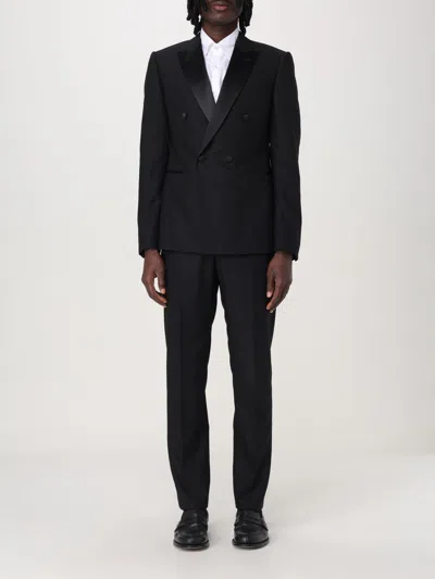 Emporio Armani Suit  Men Color Black In Schwarz