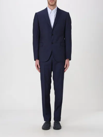 Emporio Armani Suit  Men Color Blue