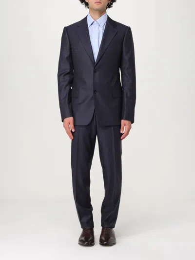 Emporio Armani Suit  Men Color Blue In Blau