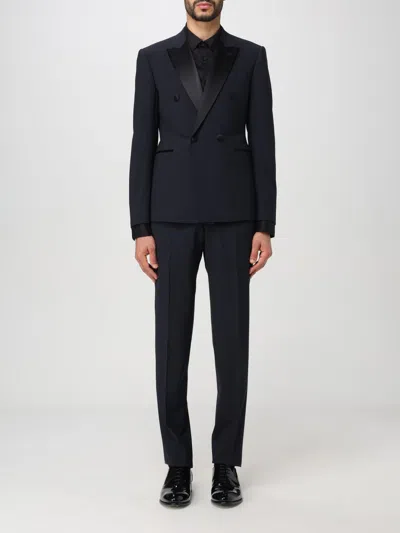 Emporio Armani Suit  Men In Navy