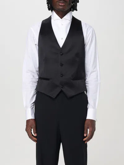 Emporio Armani Suit Vest  Men Color Black In Schwarz