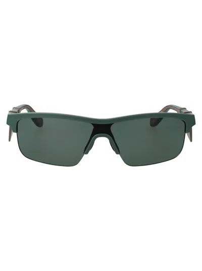 Emporio Armani Geometrical Sunglasses 0 Ea4218 610276 In 610276 Matte Alpine Green
