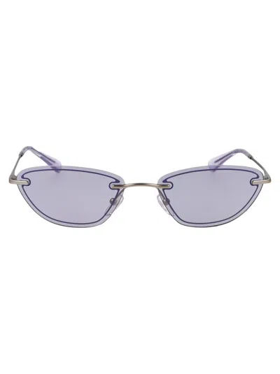 Emporio Armani Cat Eye Sunglasses 0 Ea2158 30451 A In Silver