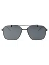 Emporio Armani Shiny Black Metal Sunglasses
