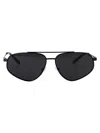 Emporio Armani Nero Opaco Metal Sunglasses In Black