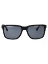 Emporio Armani Rubber Black Injected Sunglasses In Blue