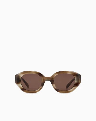 EMPORIO ARMANI MEN’S IRREGULAR-SHAPED SUNGLASSES