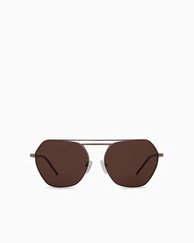 Emporio Armani Sunglasses In Brown