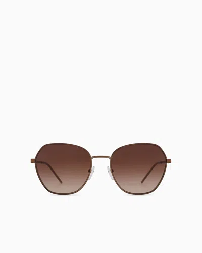 Emporio Armani Sunglasses In Beige