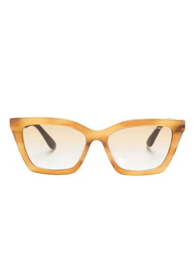 Emporio Armani Sunglasses Beige In Gold