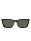 Emporio Armani Sunglasses Blacks And Greys In Green