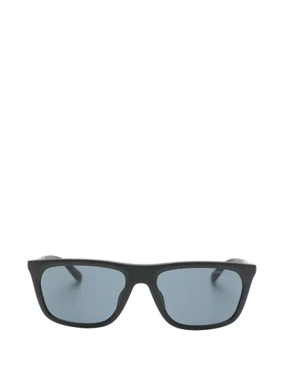 Emporio Armani Rectangle Frame Sunglasses In Black