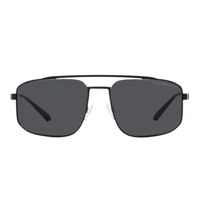 Emporio Armani Sunglasses In Black Matte