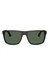 Emporio Armani Sunglasses Blacks And Greys In Green