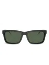Emporio Armani Sunglasses Blacks And Greys In Green