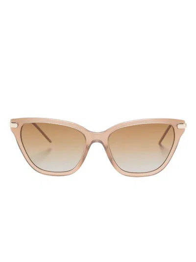 Emporio Armani Sunglasses Brown In Gold