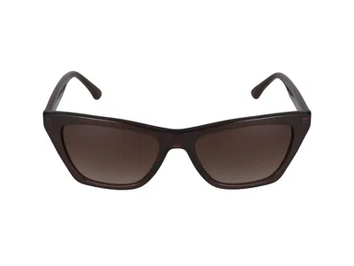 Emporio Armani Sunglasses In Brown Transparent