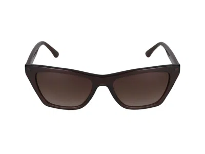 Emporio Armani Sunglasses In Brown Transparent