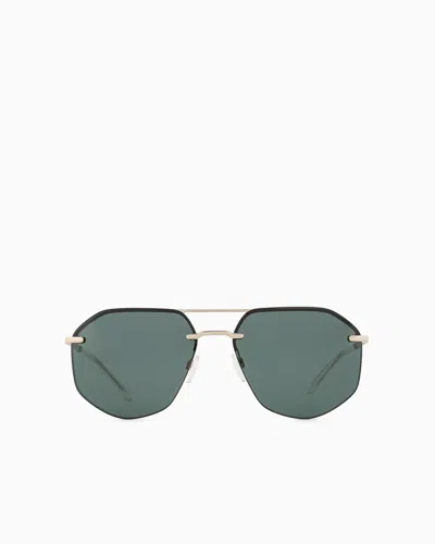 Emporio Armani Sunglasses In Gold