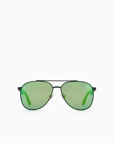 Emporio Armani Kids' Sunglasses In Green
