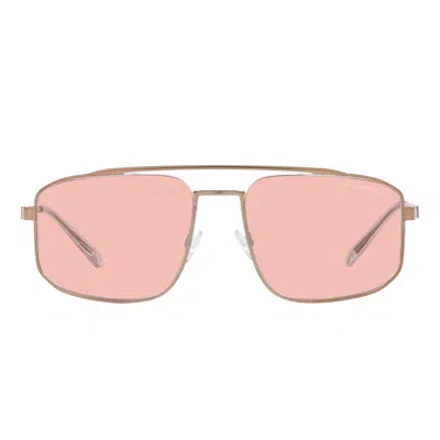 Emporio Armani Sunglasses In Rosé Gold