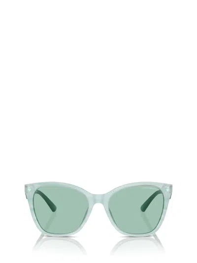 Emporio Armani Sunglasses In Shiny Striped Green