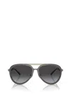 Emporio Armani Man Sunglass Ea2145 In Shiny Transparent Smoke